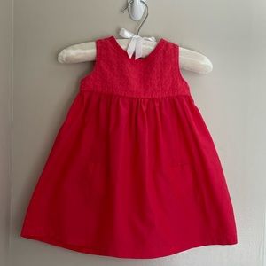 Carter’s dress, size 12m in a pinkish red color.